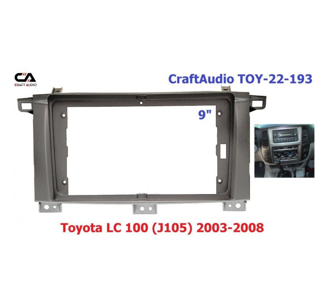 Рамка перехідна CraftAudio TOY-22-193 Toyota LC 100 (J105) 2003-2008 9