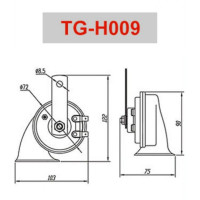 Звуковий сигнал TIGER HORN TG-H009