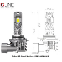 Світлодіодні лампи Qline SA (Small Active) HB4 9006 6000K