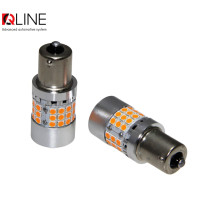 Світлодіодні лампи Qline 1156 (P21W) Amber CANBUS BA15S