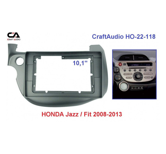 Рамка перехідна CraftAudio HO-22-118 HONDA Jazz / Fit 2008-2013 10.1