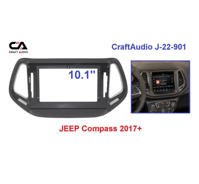 Рамка перехідна CraftAudio J-22-901 JEEP Compass 2017+
