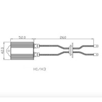Обманки Led Prime-X CD H1/H3 цифрові (2 шт.)