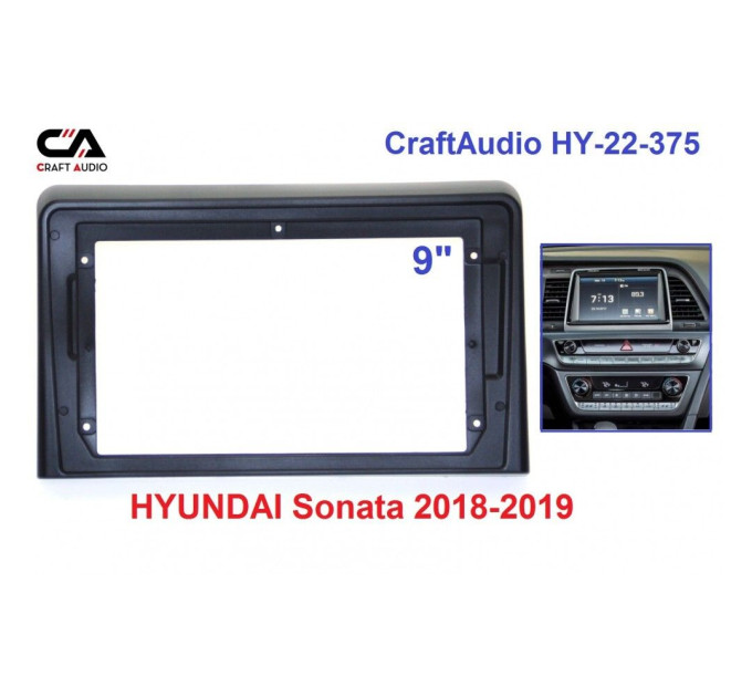 Рамка перехідна CraftAudio HY-22-375 HYUNDAI Sonata 2018-2019