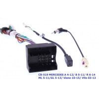 Комплект дротів для магнітол 16PIN CraftAudio CB-519# MERCEDES A 4-12/ B 5-11/ R 6-14/ ML 05-11/ GL 05-13/ Viano 10-15/ Vito 03-13