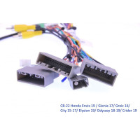 Комплект дротів для магнітол 16PIN CraftAudio CB-22 Honda Envix 19 / Gienia 17/ Greiz 16/ City 15-17/ Elysion 19/ Odyssey 18-19/ Crider 19
