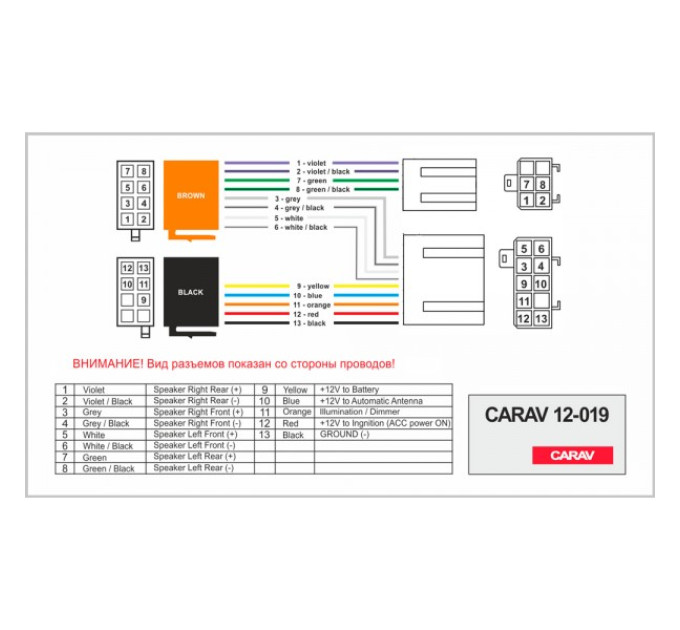 Перехідник ISO Nissan Carav 12-019