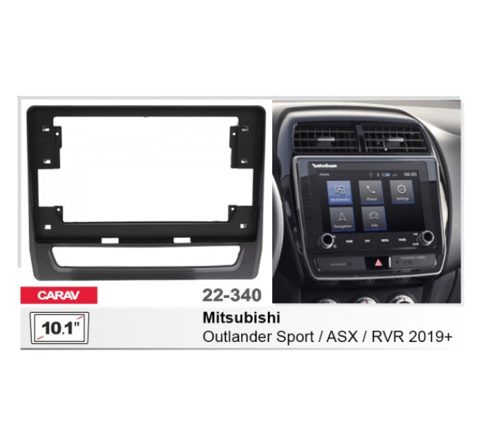 Перехідна рамка Mitsubishi Outlander Sport, ASX Carav 22-340