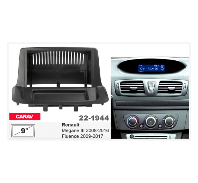 Перехідна рамка Renault Megane III, Fluence Carav 22-1944