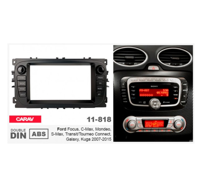 Перехідна рамка Ford Focus, Mondeo, S-Max, C-Max, Galaxy, Kuga Carav 11-818