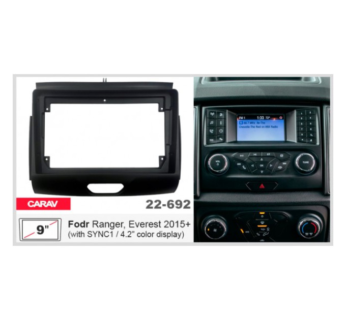 Перехідна рамка Ford Ranger, Everest Carav 22-692