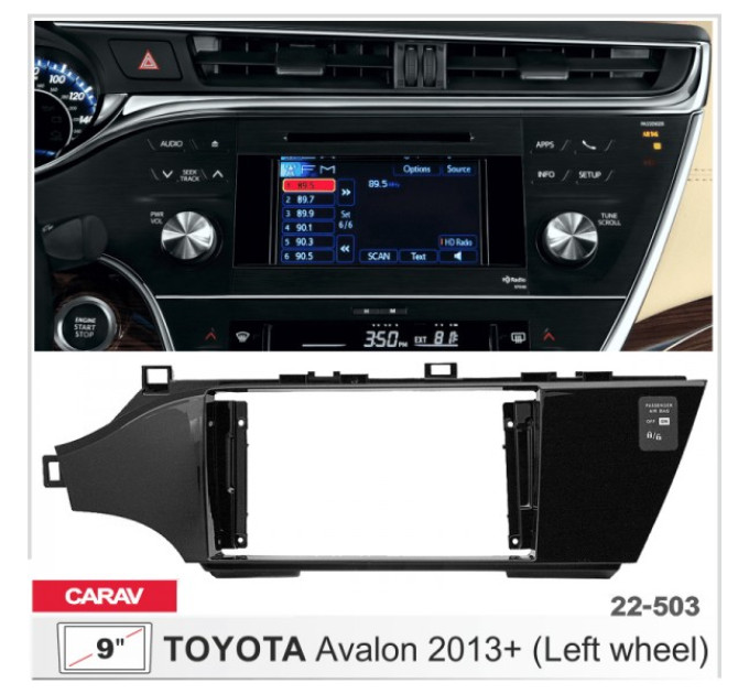 Перехідна рамка Toyota Avalon Carav 22-503