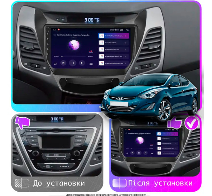 Штатна магнітола Hyundai Elantra (MD) ver 2 2013-2016 Element Prime 4/64 CarPlay 4G