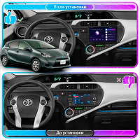 Штатна магнітола Toyota Aqua 2011-2014 Element 6/128 4G CarPlay