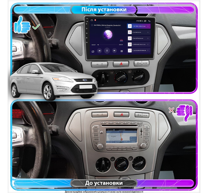 Штатна магнітола Ford Mondeo 2006-2010 Element Prime 4/64 4G CarPlay