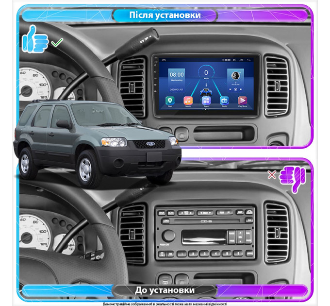 Штатна магнітола Ford Escape 2000-2004 Element 2/32 4G