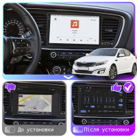 Штатная магнитола Element для Kia Optima III Рестайлинг 2013-2015 экран 9