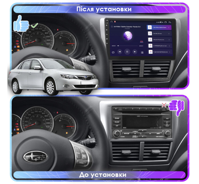 Штатна магнітола Subaru Impreza  2007-2011 Element 4/32