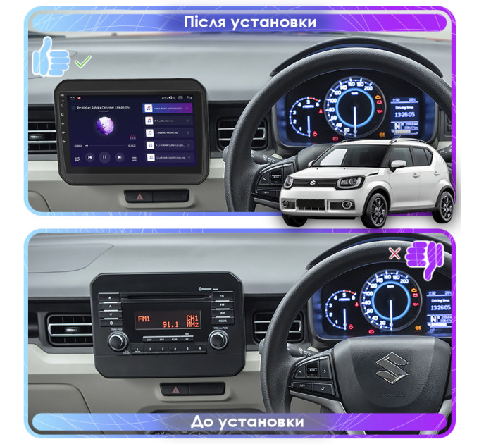 Штатна магнітола Suzuki Ignis 2016-2020 Element 4/32