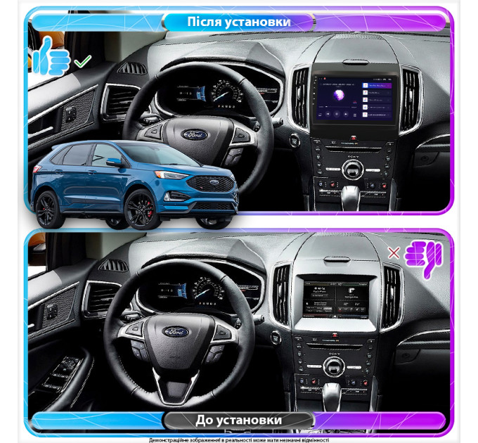 Штатна магнітола Ford Edge 2018- Element 4/64 4G CarPlay