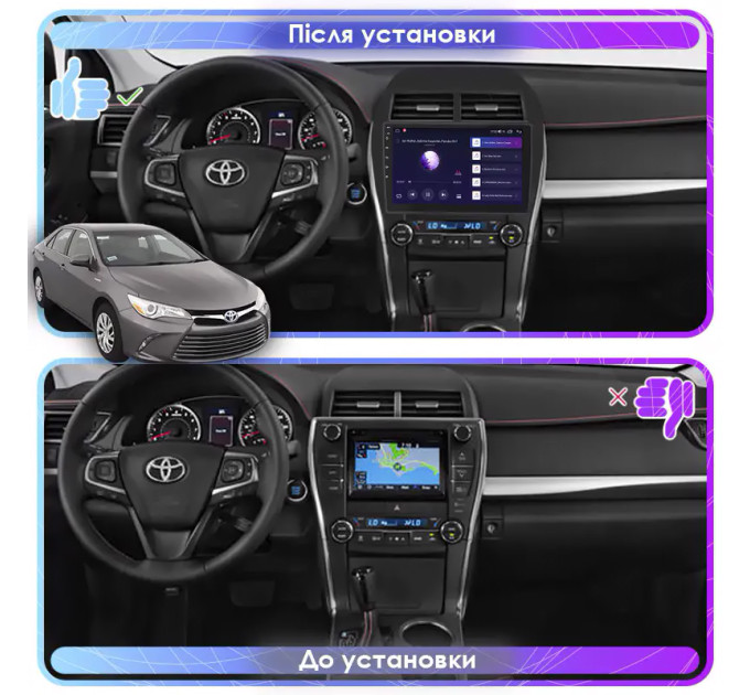 Штатна магнітола Toyota Camry USA (XV50) 2011-2015 Element 6/128 4G CarPlay