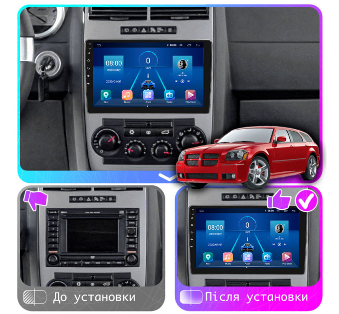 Штатна магнітола Dodge Magnum 2003-2007 Element 2/32 4G