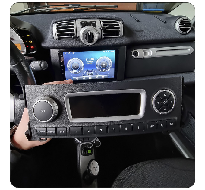 Штатна магнітола Smart Fortwo 2007-2015 Element Prime 4/64 4G CarPlay