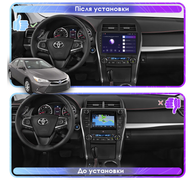 Штатна магнітола Toyota Camry (XV50) USA 2011-2015 Element Prime 2/32 4G CarPlay