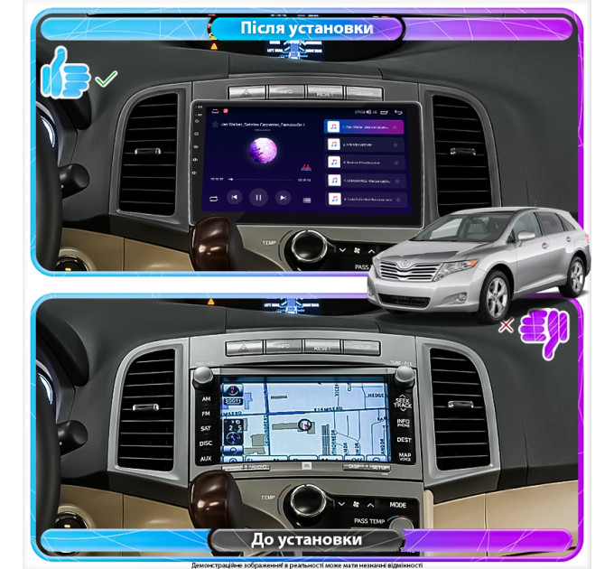 Штатна магнітола Toyota Venza 2012-2017 Element Prime 2/32 4G CarPlay
