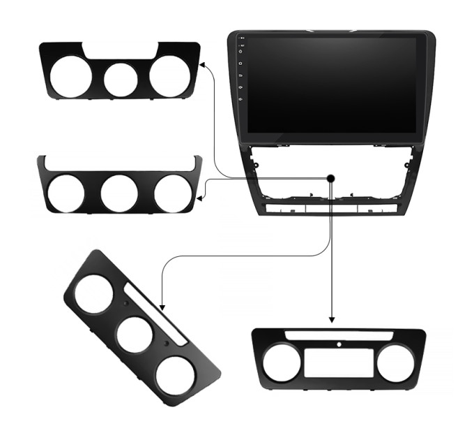 Штатна магнітола Skoda Octavia A5 2008-2013 Element Prime 2/32 CarPlay 4G