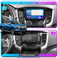 Штатна магнітола Mitsubishi L200 Manual AC 2015-2019 Element Prime 4/64 CarPlay 4G