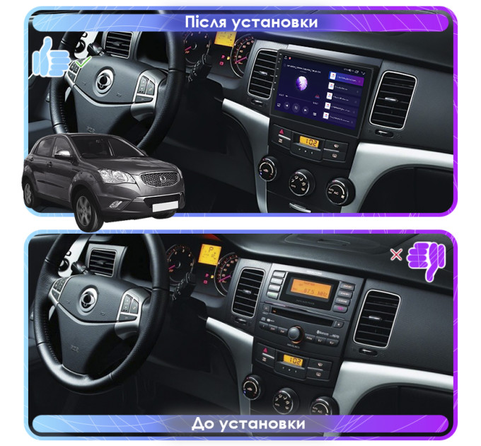 Штатна магнітола SsangYong Actyon 2010-2013 Element 4/32