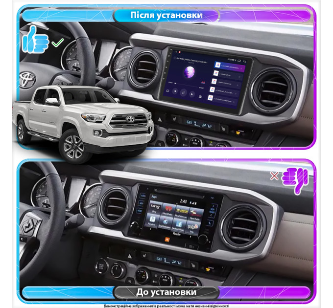 Штатна магнітола Toyota Tacoma 2015- Element 4/64 4G CarPlay