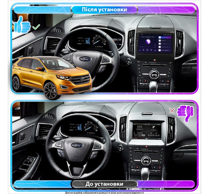 Штатна магнітола Ford Edge 2015-2018 Element 2/32 4G