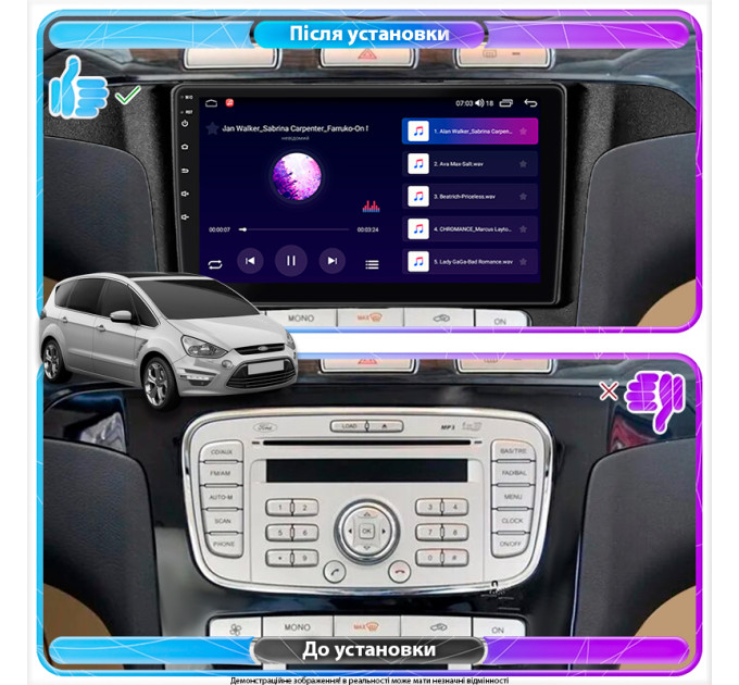Штатна магнітола Ford S-MAX 2010-2015 Element 4/32 4G CarPlay
