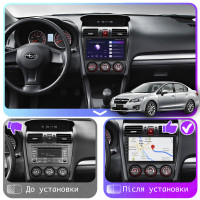 Штатна магнітола Subaru Impreza 2011-2015 Element 6/128 4G CarPlay