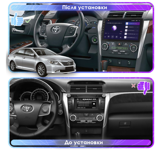 Штатна магнітола Toyota Camry (XV50) 2011-2014 Element 2/32 4G