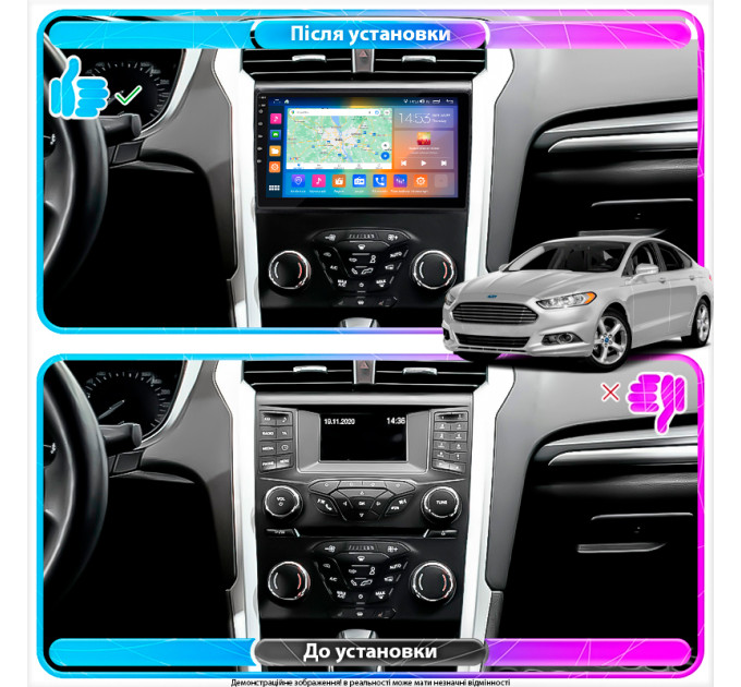 Штатна магнітола Ford Mondeo 2014-2019 Element Prime 2/32 4G CarPlay