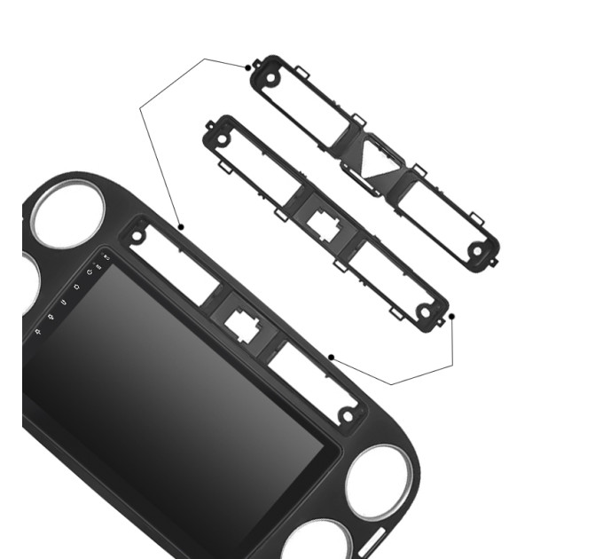 Штатна магнітола Volkswagen Tiguan 2007-2011 Element 2/32 4G