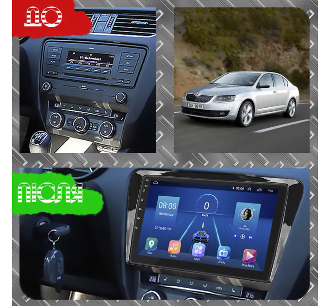 Штатна магнітола Skoda Octavia A7 2013-2017 Element 4/64 4G CarPlay