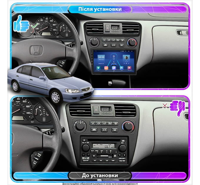 Штатна магнітола Honda Accord 1997-2002 Element 4/32 4G CarPlay