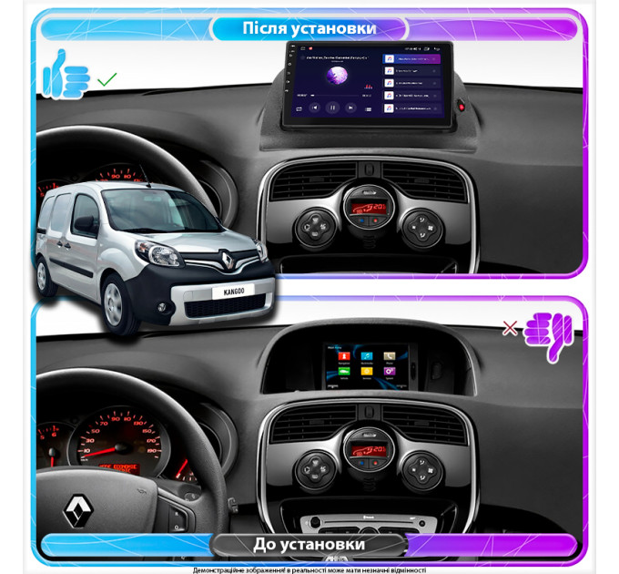 Штатна магнітола Renault Kangoo 2013-2021 Element Prime 2/32 CarPlay 4G