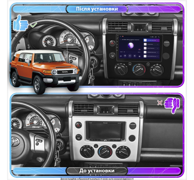 Штатна магнітола Toyota FJ Cruiser 2006- Element 4/64 4G CarPlay
