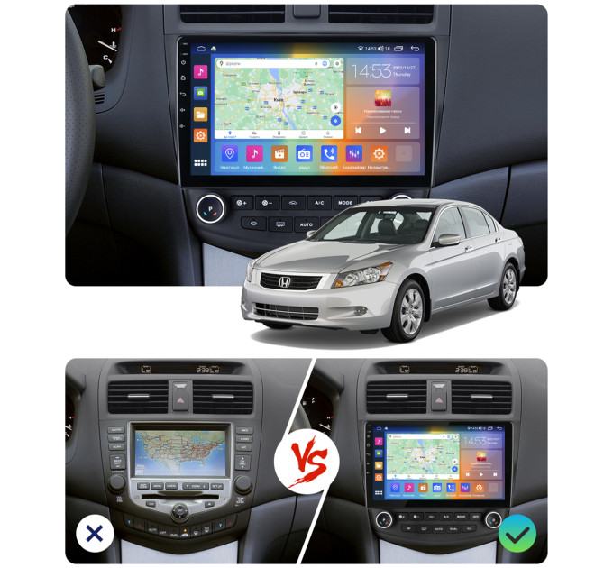 Штатна магнітола Honda Accord 2005-2008 Element Prime 2/32 4G CarPlay