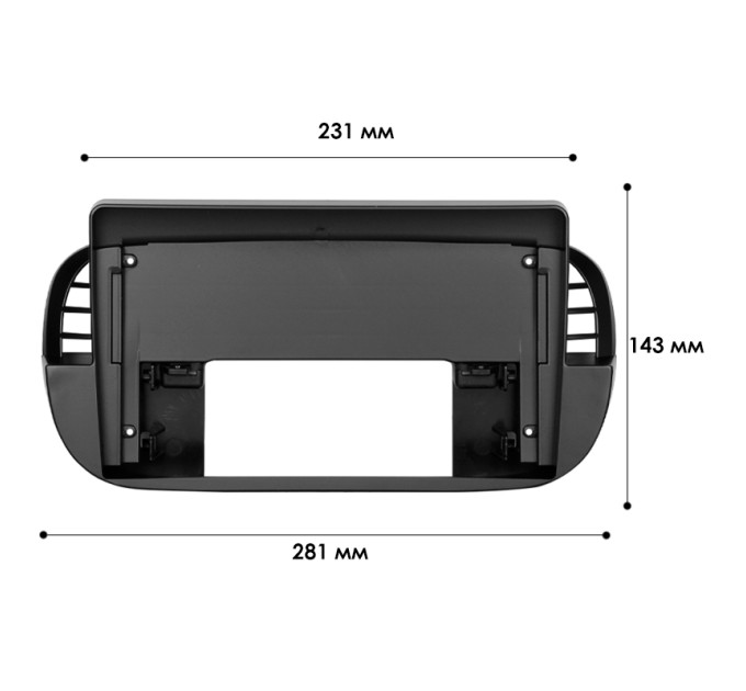Перехідна рамка Fiat 500 (312) 2007-2015