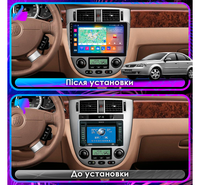 Штатна магнітола Buick Excelle 2004-2007 1280x720 Element Prime 4/64 4G CarPlay
