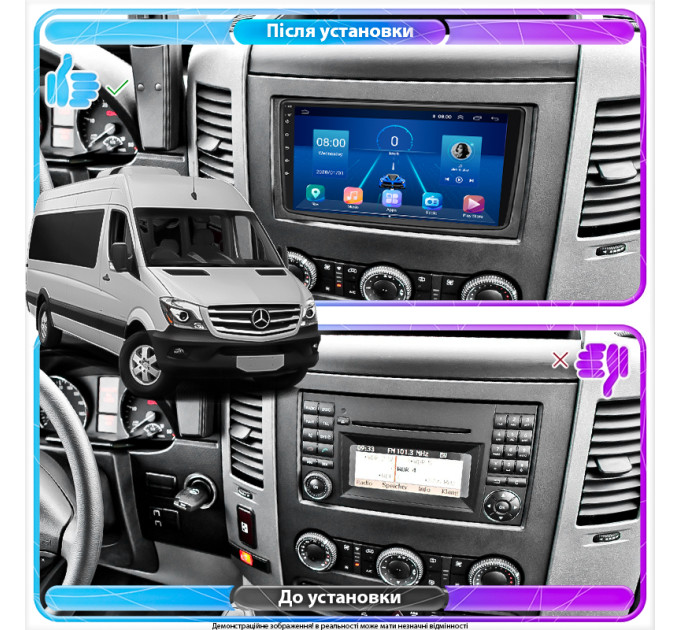 Штатна магнітола Mercedes-Benz Sprinter (W906) 2006-2013 Element 2/32 4G