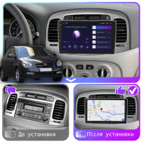 Штатна магнітола Hyundai Accent 2006-2011 Element 6/128 4G CarPlay