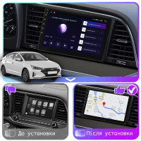 Штатна магнітола Hyundai Elantra (AD) 2018-2020 Element 6/128 4G CarPlay