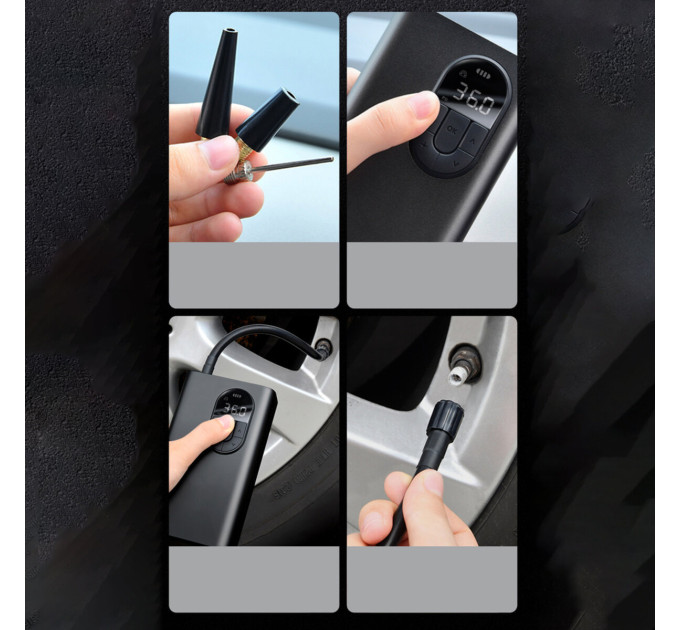 Автомобільний компресор Baseus CRNL040001 Black